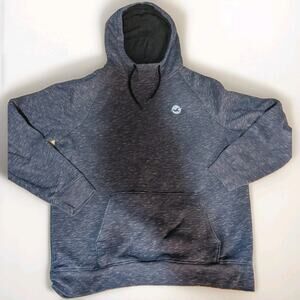 Hollister Men's Long Sleeve Hoodie Pullover Size XL Heather Blue W/ Lined Hood